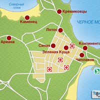 Карта курорта Китен
