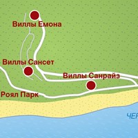 Карта курорта Елените
