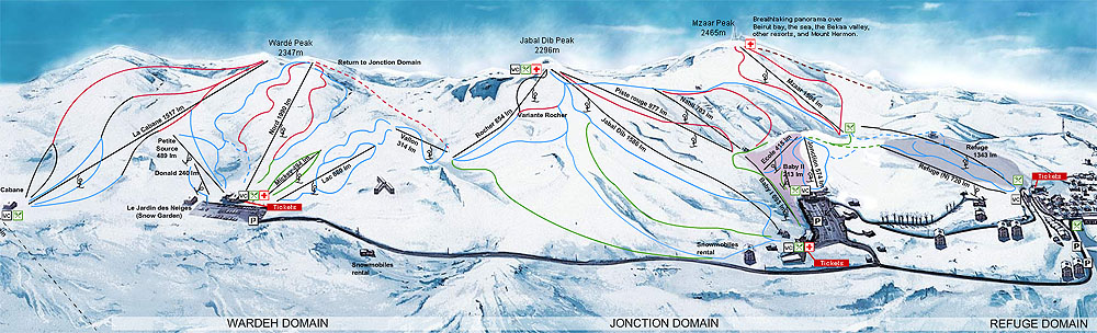 Схема трасс в Мзаре