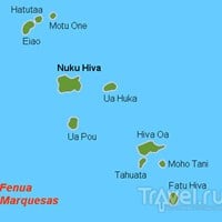 Карта Маркизских островов