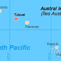 Карта островов Тубуаи